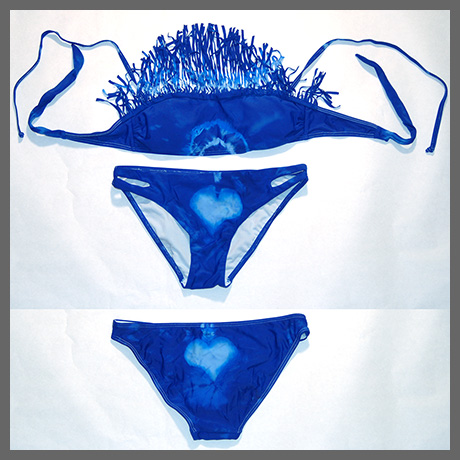 Blue Devil Heart Bikini